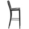 Merrick Lane Santorini 30 Inch Galvanized Steel Indoor/Outdoor Counter Bar Stool With Slatted Back And Powder Coated Finish